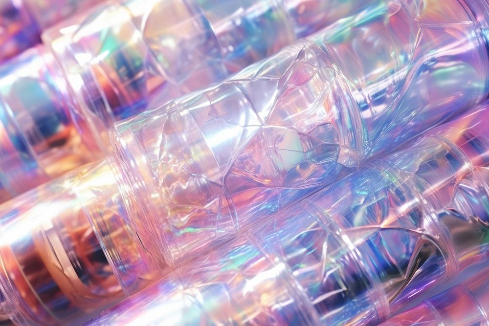 Transparent plastic wrap tube texture backgrounds cosmetics abstract.