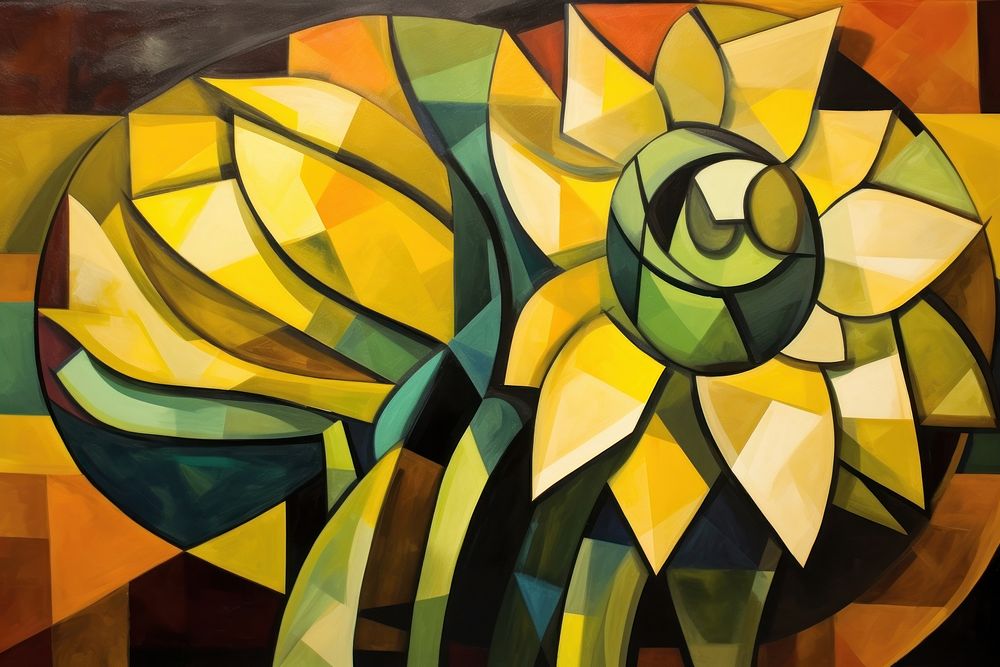Sunflower painting art drawing.