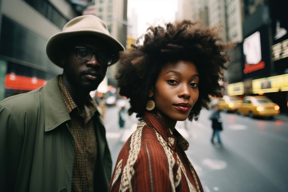 African couple portrait photography street.
