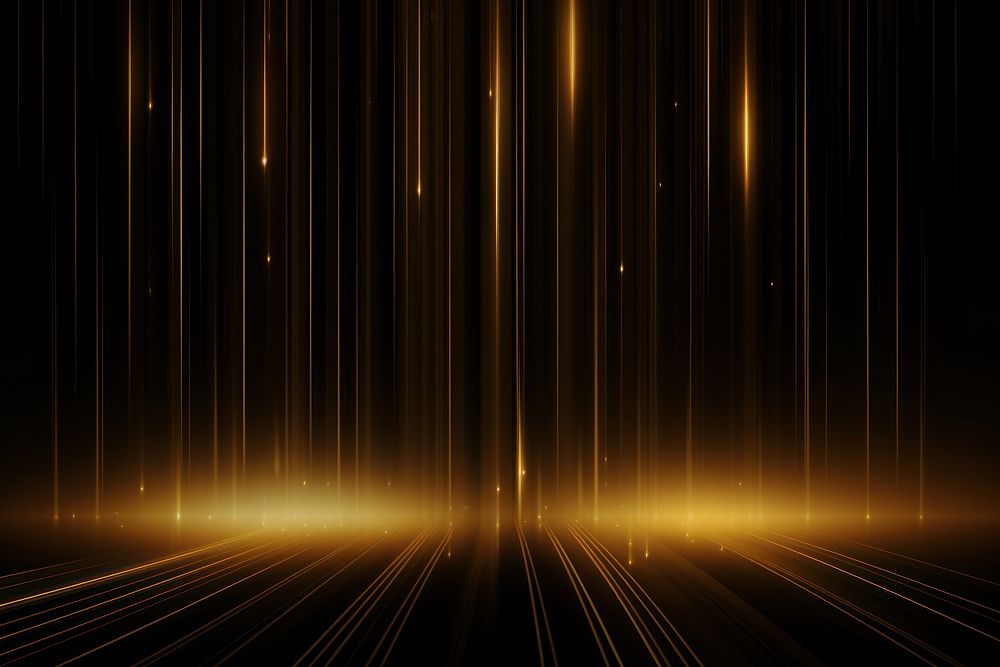 Glowing gold vertical lighting backgrounds abstract night.