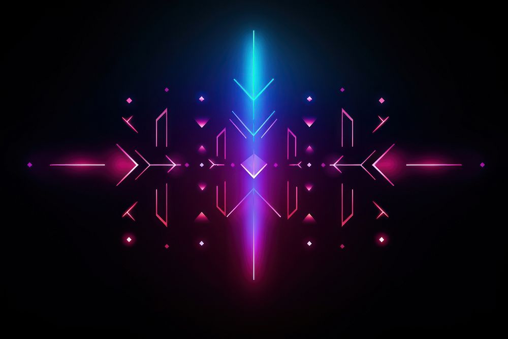 Arrow cursor pattern design neon light backgrounds abstract. AI generated Image by rawpixel.