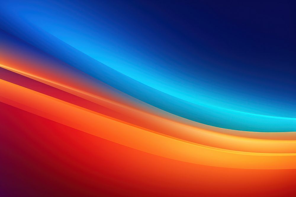 Blue and orange gradient neon backgrounds abstract light. AI generated Image by rawpixel.