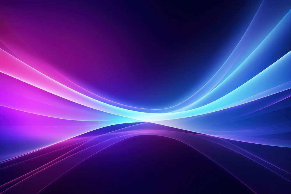 Blue and purple futuristic neon light backgrounds abstract. AI generated Image by rawpixel.