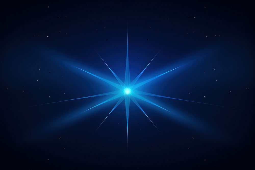 Deepblue star pattern neon light backgrounds abstract. AI generated Image by rawpixel.
