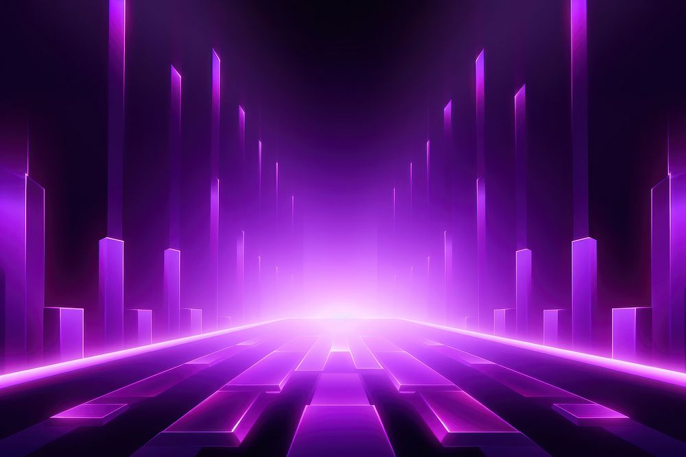 Deeppurple futuristic neon light backgrounds abstract. AI generated Image by rawpixel.