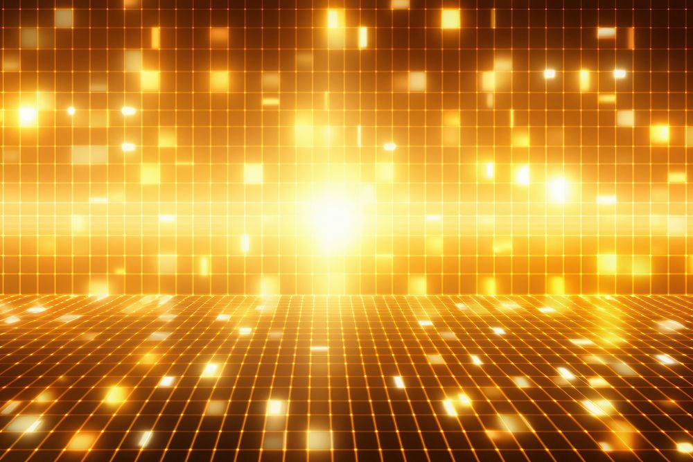 Gold grid pattern neon light backgrounds abstract. AI generated Image by rawpixel.