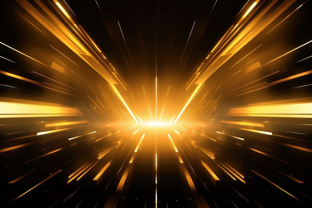 Gold futuristic neon light backgrounds fireworks. AI generated Image by rawpixel.