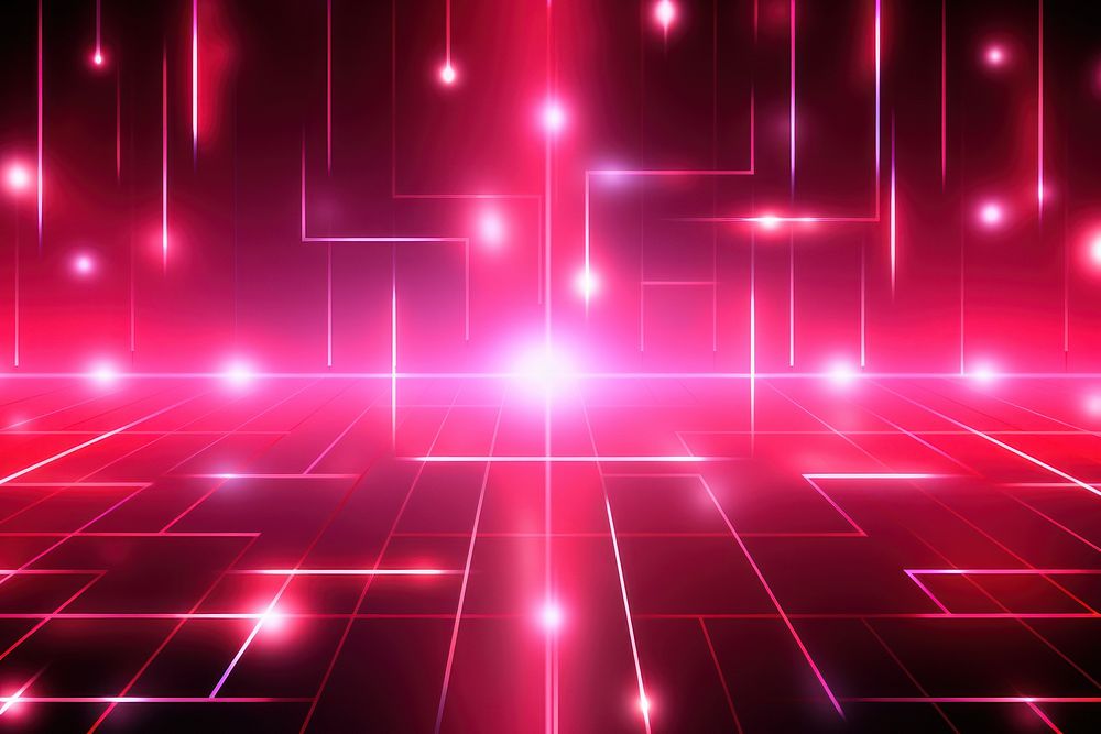 Pink cute geometric neon light backgrounds abstract. 