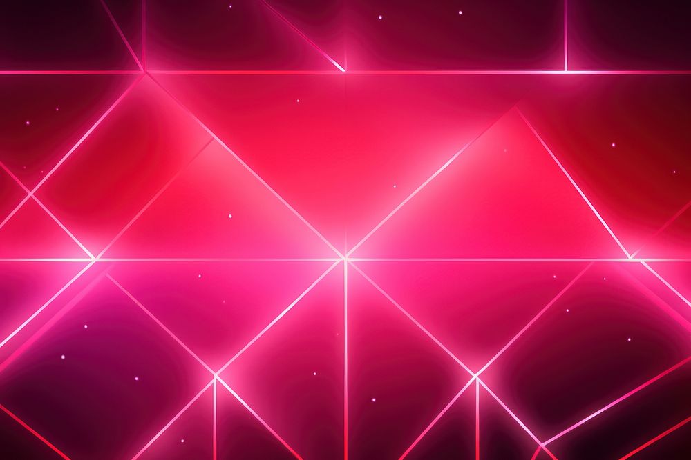 Pink cute geometric neon light backgrounds abstract. AI generated Image by rawpixel.