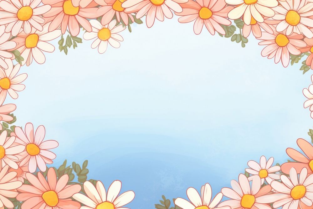 Daisy backgrounds outdoors pattern. AI generated Image by rawpixel.