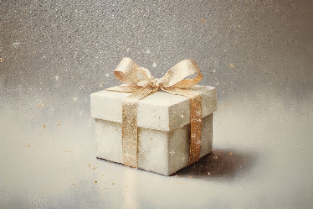 White gift box celebration anniversary decoration. AI generated Image by rawpixel.