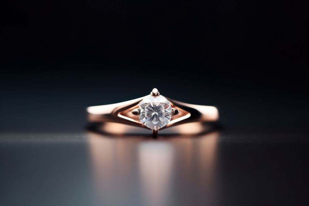 Diamond minimal ring gemstone jewelry silver.