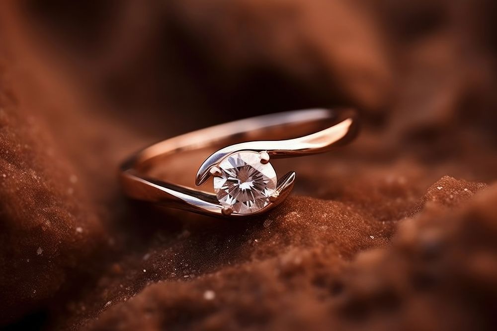 Diamond minimal ring gemstone jewelry gold.