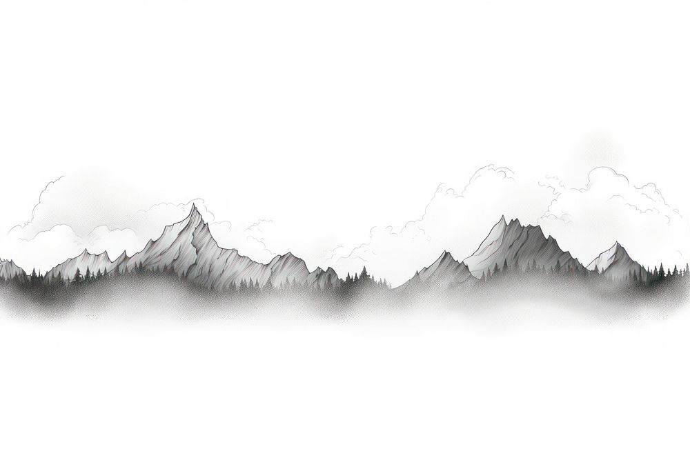 Mountain line horizontal border backgrounds landscape outdoors.