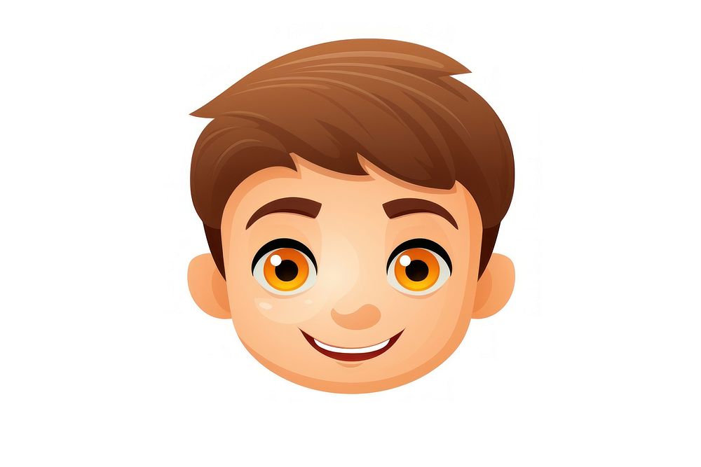Boy Emoji face portrait cartoon. AI generated Image by rawpixel.