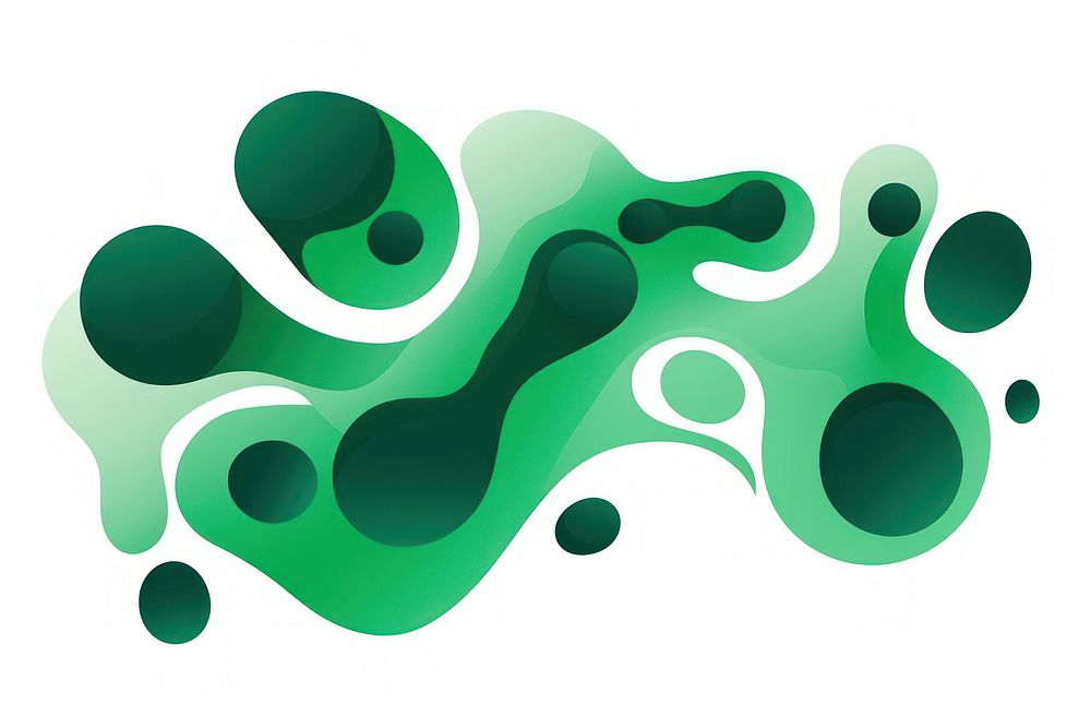 Amoeba blob shape green abstract pattern. AI generated Image by rawpixel.