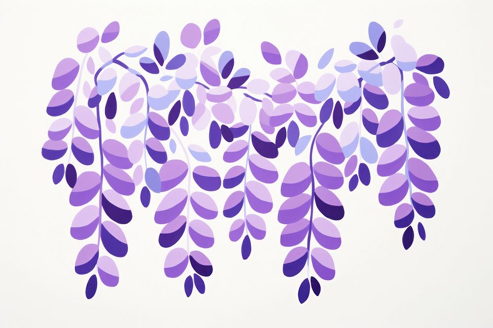 Wisteria pattern purple plant.