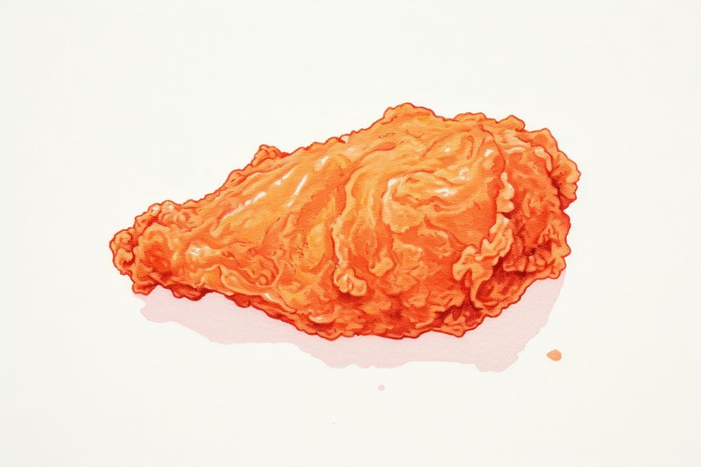 Fried chicken food freshness drawing.