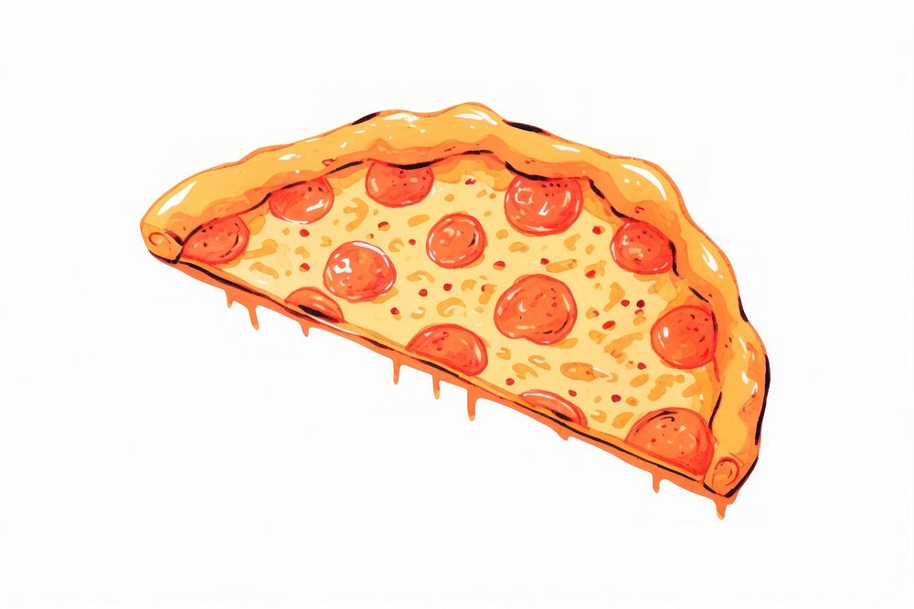 Pizza food white background accessories.
