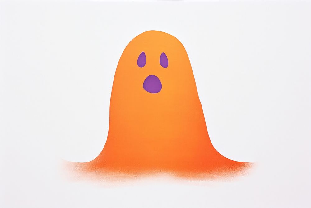 Halloween ghost art anthropomorphic representation.