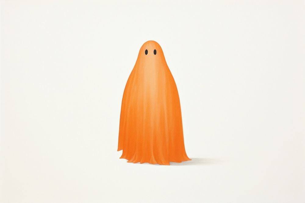 Halloween ghost anthropomorphic representation celebration.