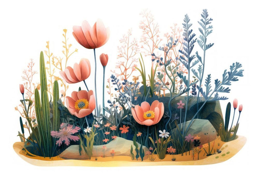 Meadow outdoors painting pattern.