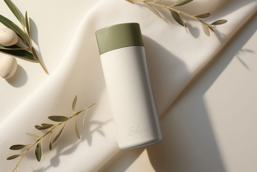 Cream bottle mockup psd