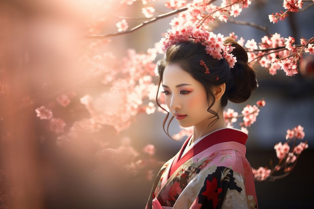 Geisha blossom fashion flower.