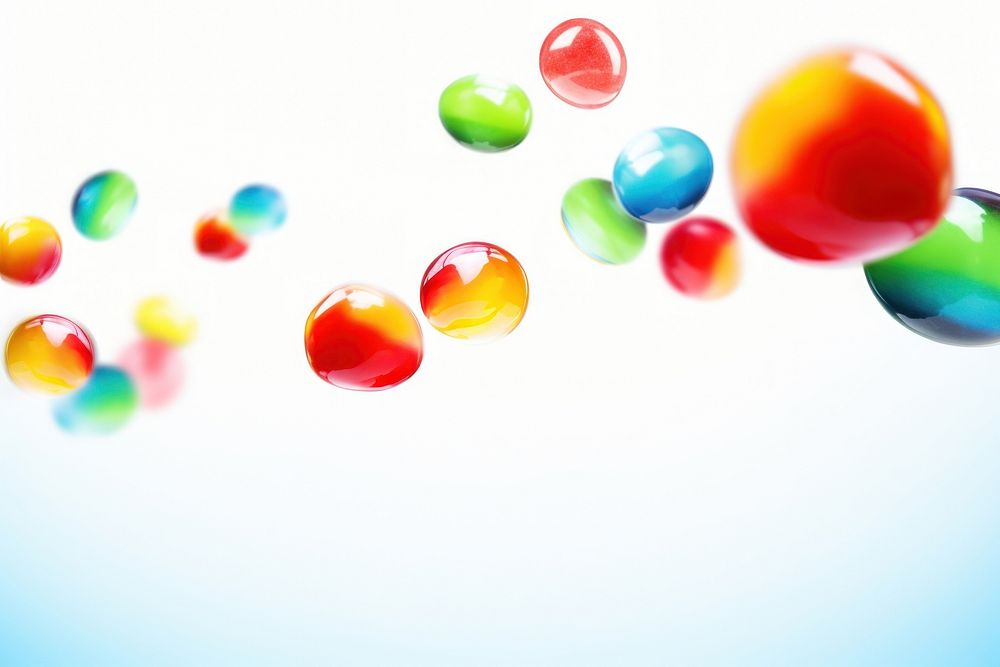 Colorful candies backgrounds balloon flying.