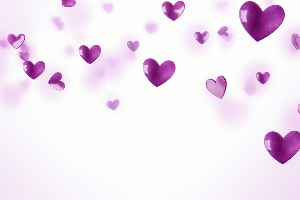 Purple hearts backgrounds petal abstract.