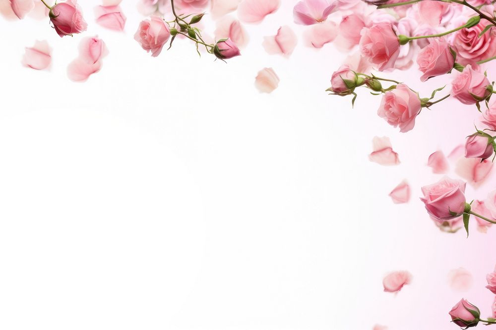 Pink roses backgrounds outdoors blossom.