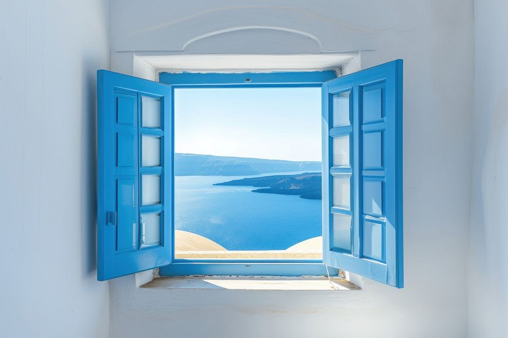 Window see seascape architecture tranquility landscape.