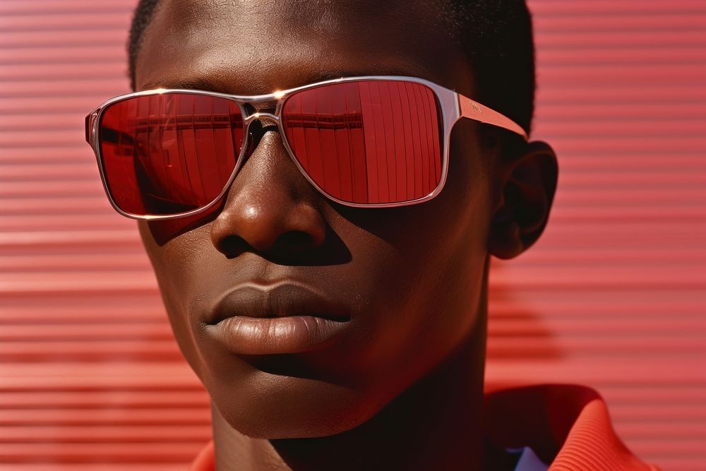 African-american man sunglasses fashion adult.