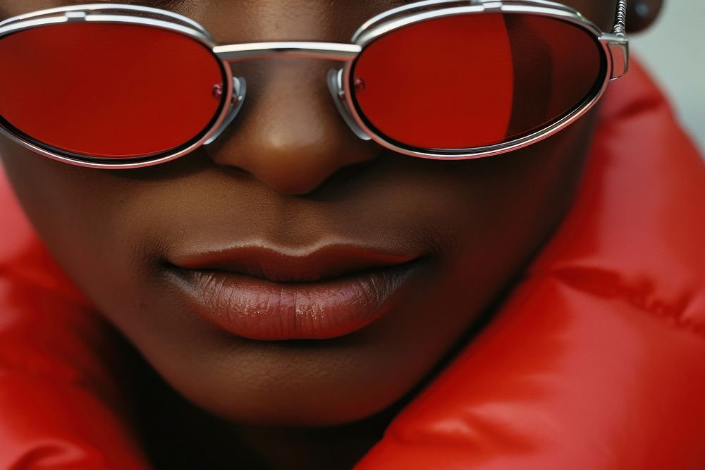 African-american woman sunglasses fashion adult.
