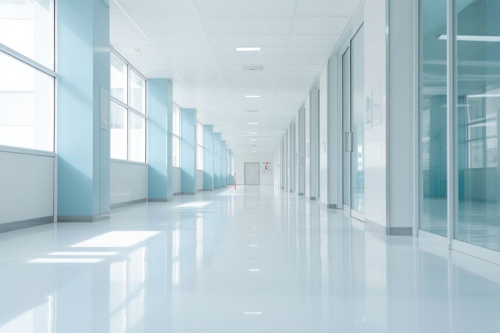 Hospital architecture corridor building. | Premium Photo - rawpixel