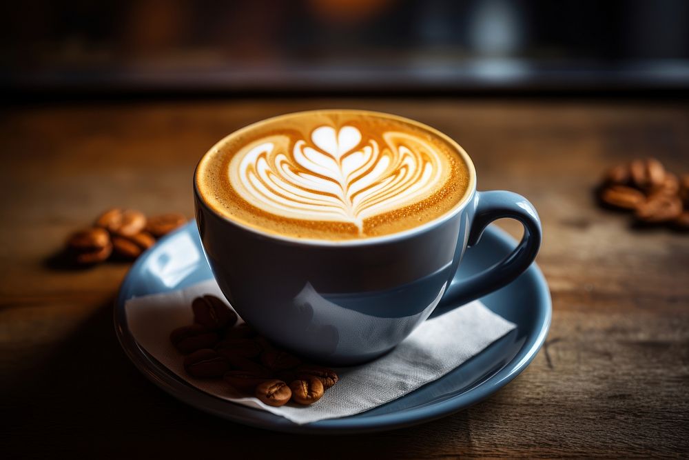 Latte coffee cup drink mug refreshment.