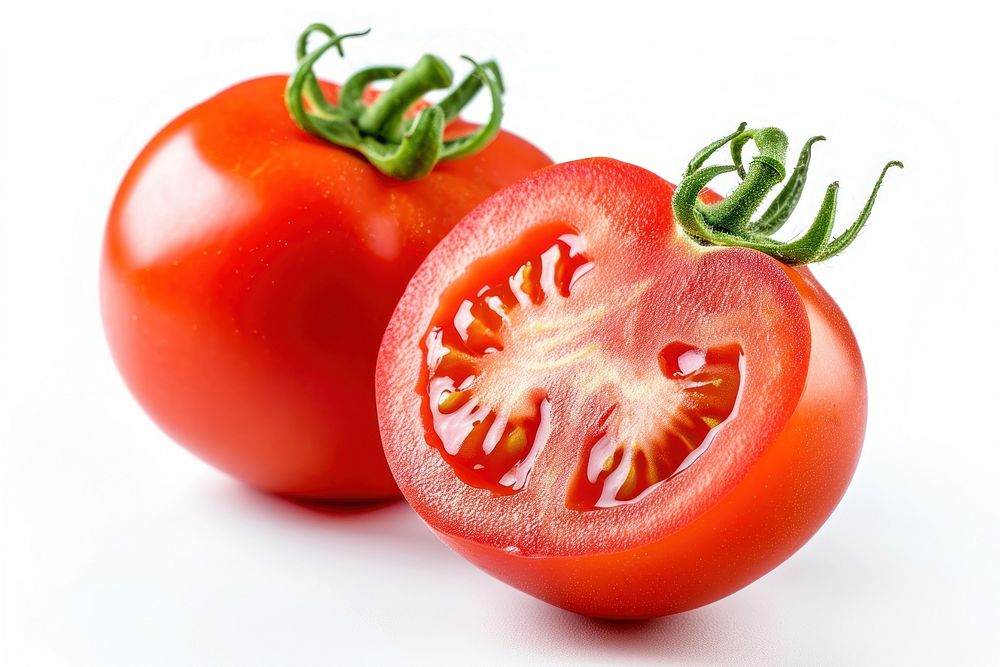 Ripe tomatoes vegetable plant food.