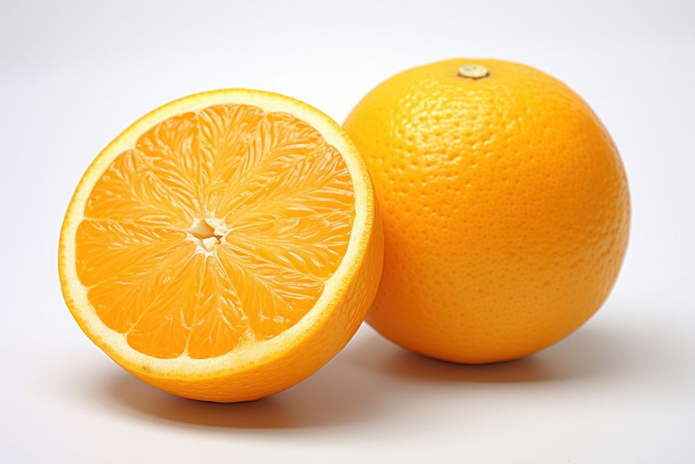 Ripe orange grapefruit lemon plant.