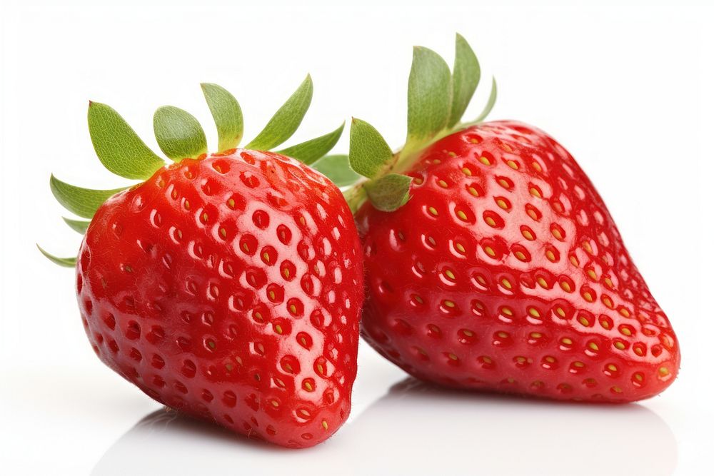 Ripe strawberry fruit plant food.