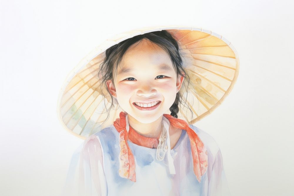 Chinese woman people smile portrait child. AI generated Image by rawpixel.