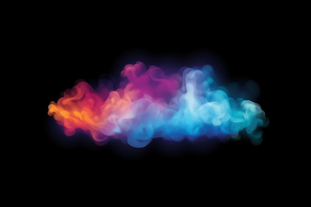  Colorful backgrounds smoke black background. AI generated Image by rawpixel.