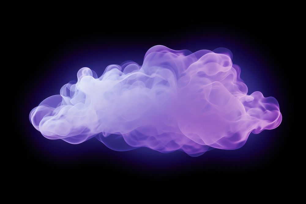  Light purple ssmoke cloud black background chandelier. AI generated Image by rawpixel.
