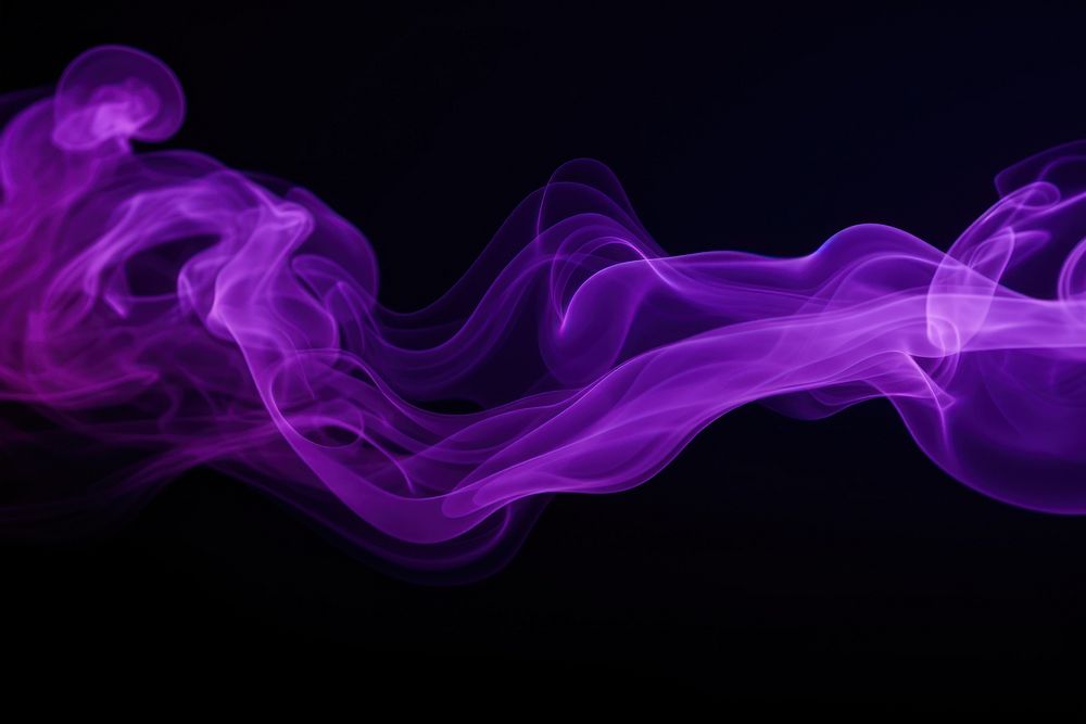  Purple smoke backgrounds black black background. AI generated Image by rawpixel.