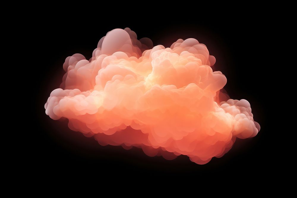  Peach nature cloud sky. AI generated Image by rawpixel.