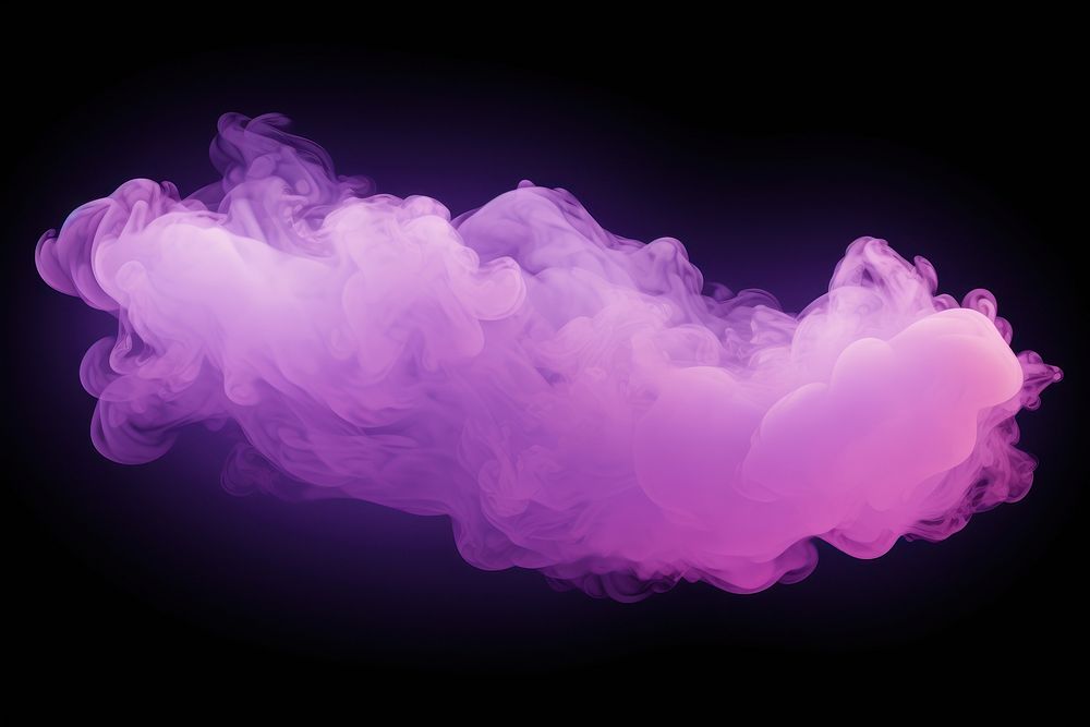  Pink and purple pastel smoke cloud black background. AI generated Image by rawpixel.