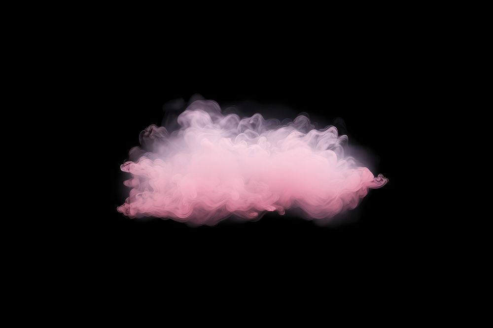  Pink pastel border smoke cloud black background. AI generated Image by rawpixel.