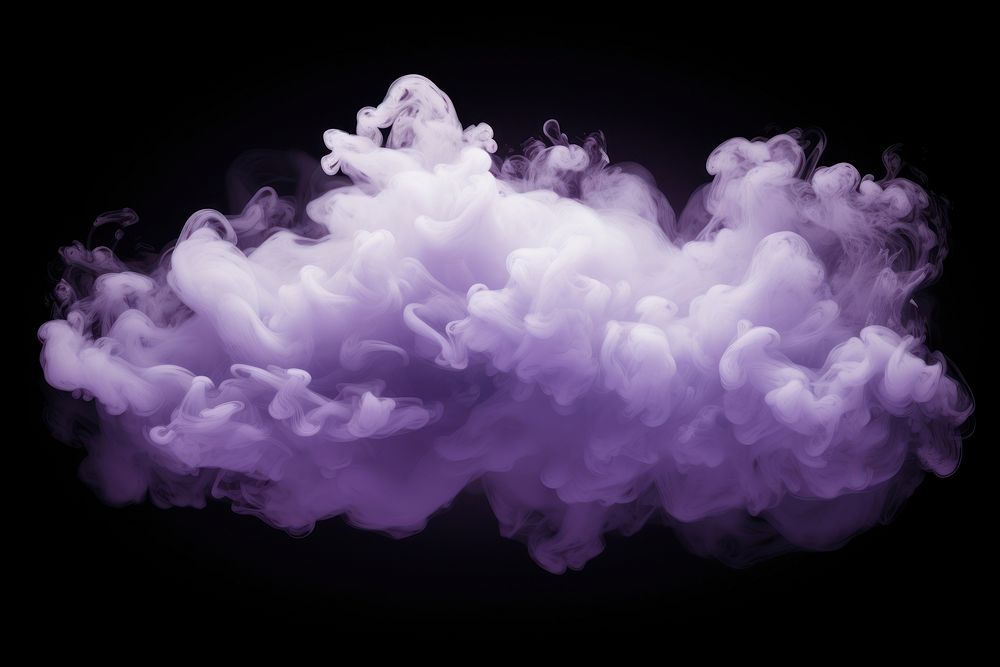  White and purple cloud black background chandelier. AI generated Image by rawpixel.