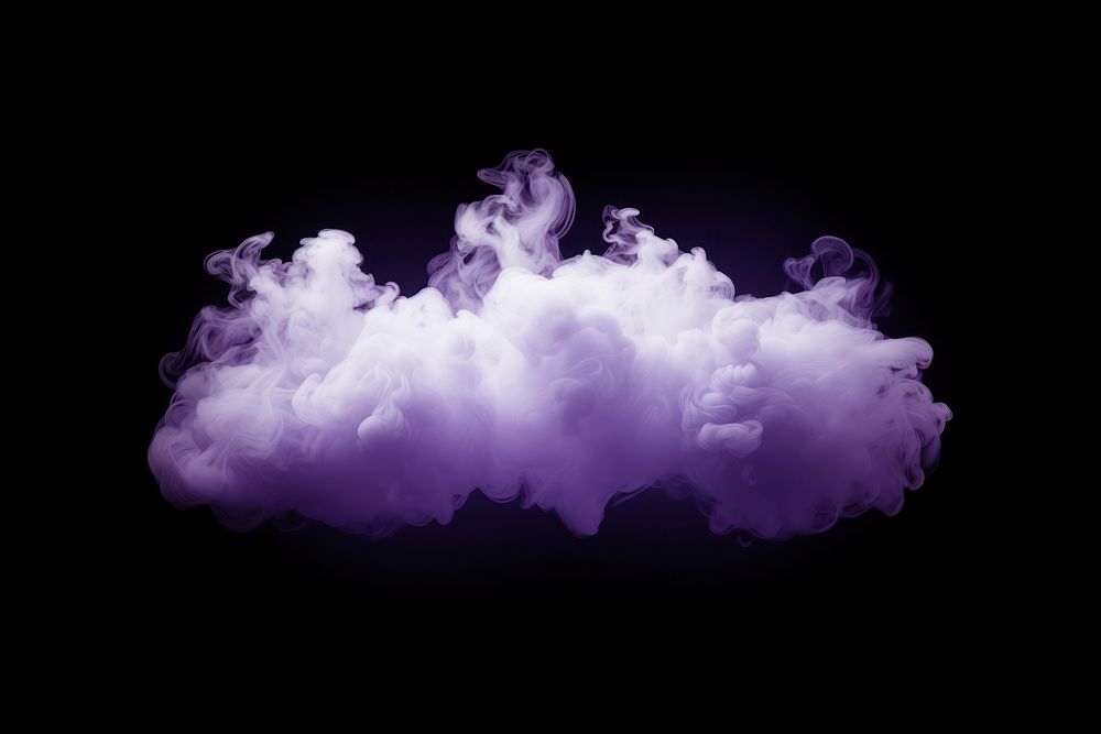  White and purple nature cloud smoke. AI generated Image by rawpixel.