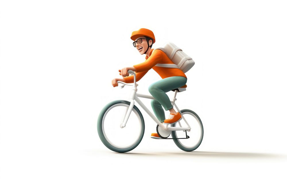Man riding bicycle vehicle cycling sports.