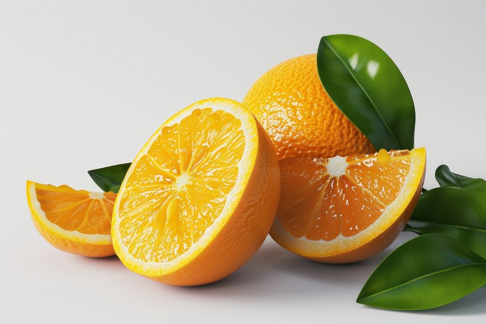  Orange citrus grapefruit lemon plant. AI generated Image by rawpixel.